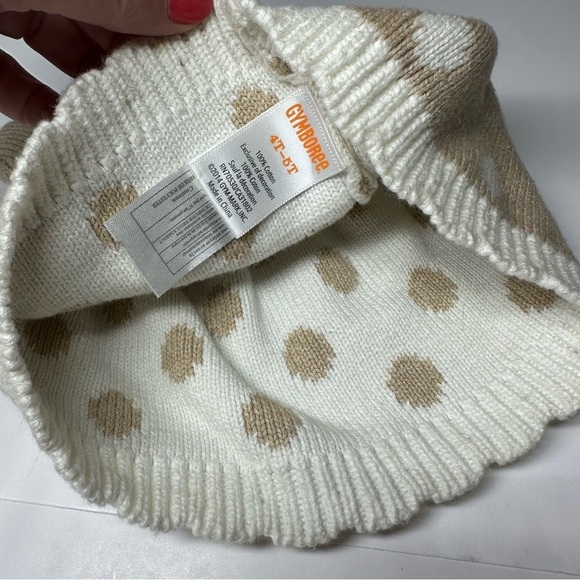 New Gymboree Hat Month Fairy Tale Forest Oh Deer Fawn Beanie Polka Dot 4T 5T - Picture 3 of 6